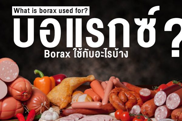 บอแรกซ์ (Borax) ใช้กับอะไรบ้าง ?